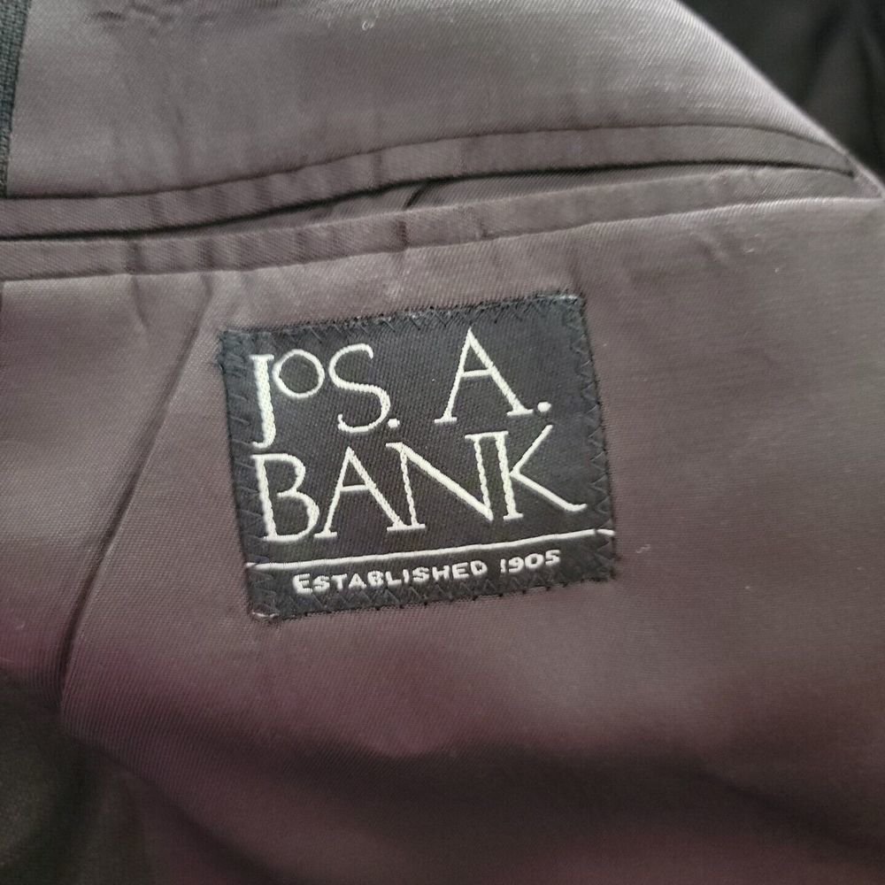 Jos. A. Bank 2 Button Pant Brown Suit ~ Sz 44L Blazer ~ 40W 28.5L Pleated Pants - Picture 6 of 11